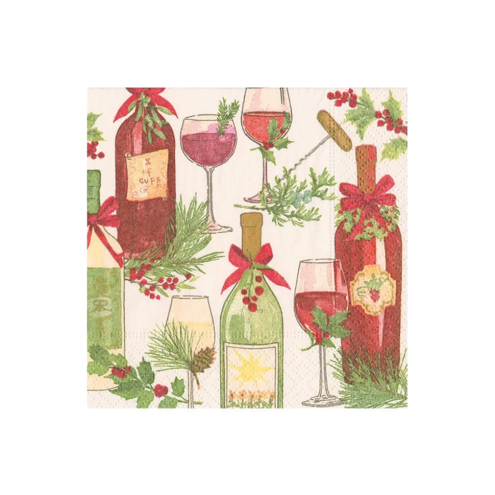 A Christmas Toast Boxed Cocktail Napkins - 40 Per Box