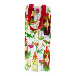 A Christmas Toast Wine & Bottle Gift Bags - 1 Each
