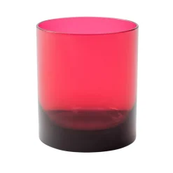 Acrylic 14oz On the Rocks Highball Glass in Cranberry - 6 Each