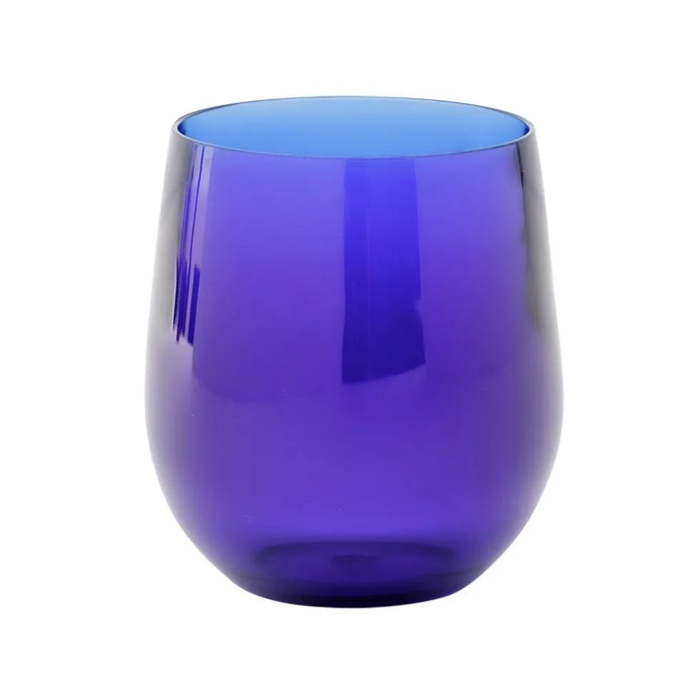 Acrylic 12oz Tumbler Glass in Cobalt - 6 Each