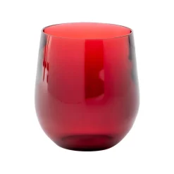 Acrylic 12oz Tumbler Glass in Cranberry - 6 Each
