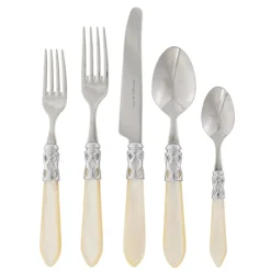 Aladdin Brilliant Ivory Five-Piece Place Setting
