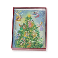 Angel Christmas Tree Large Boxed Christmas Cards - includes 15 cards & envelopes