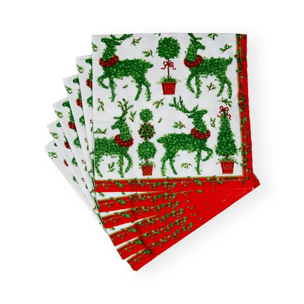 Animal Topiaries Paper Luncheon Napkins - 20 Per Package