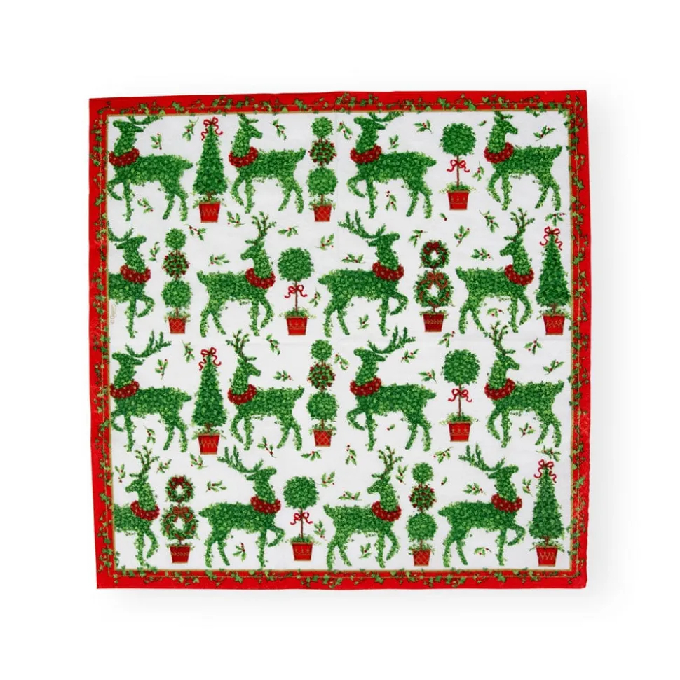 Animal Topiaries Paper Luncheon Napkins - 20 Per Package