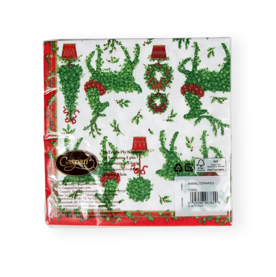 Animal Topiaries Paper Luncheon Napkins - 20 Per Package