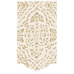 Annika Die-Cut Paper Linen Guest Towel Napkins in Ivory & Gold - 12 Per Package