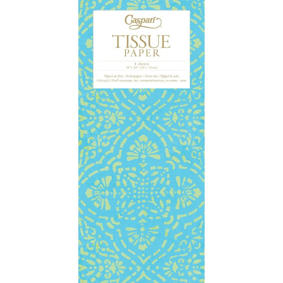 Annika Turquoise Tissue Paper - 4 Sheets Included