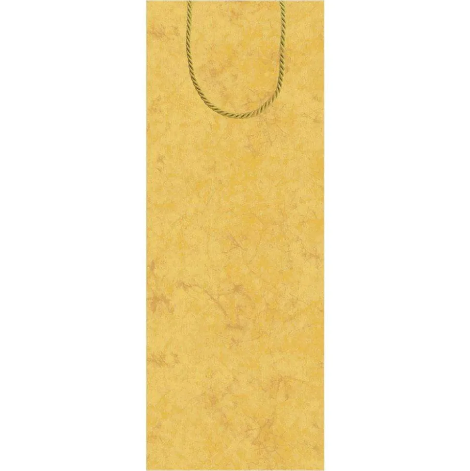 Antique Gold Wine & Bottle Gift Bag - 1 Each