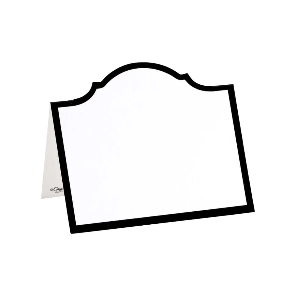 Arch Die-Cut Place Cards in Black Foil - 8 Per Package
