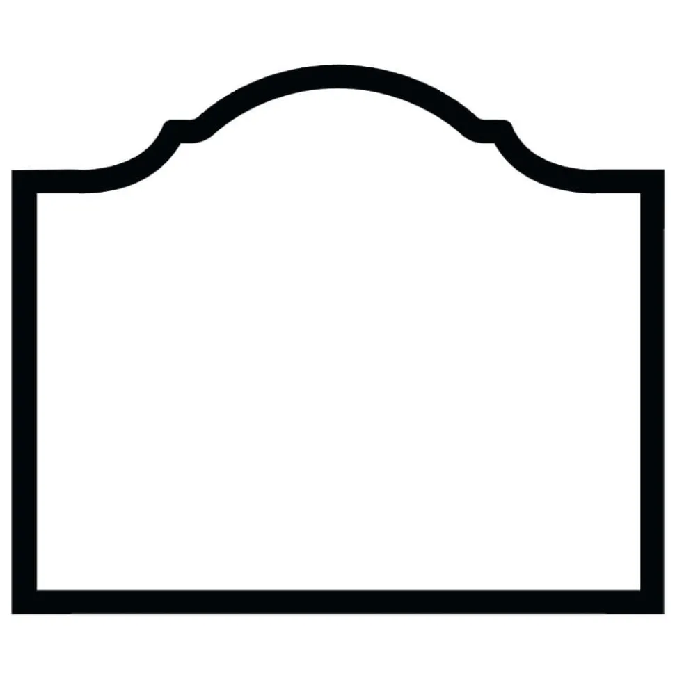 Arch Die-Cut Place Cards in Black Foil - 8 Per Package