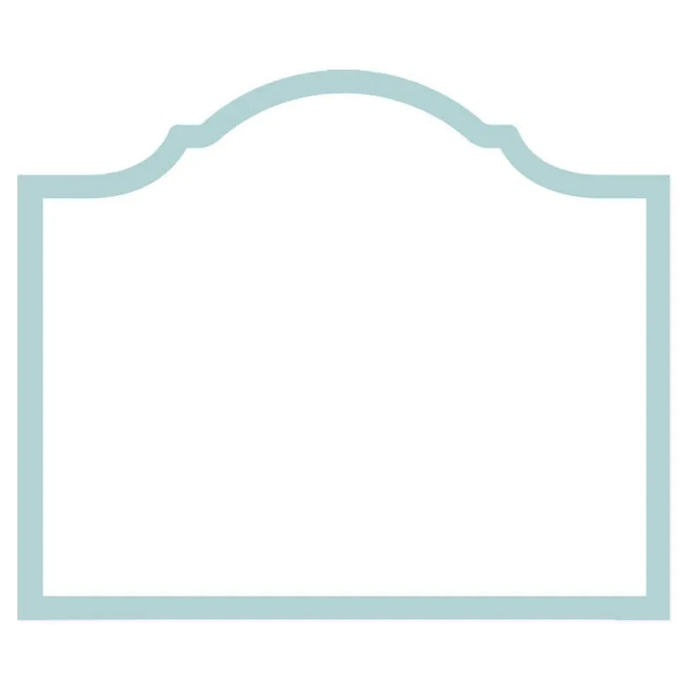 Arch Die-Cut Place Cards in Robin's Egg Blue - 8 Per Package