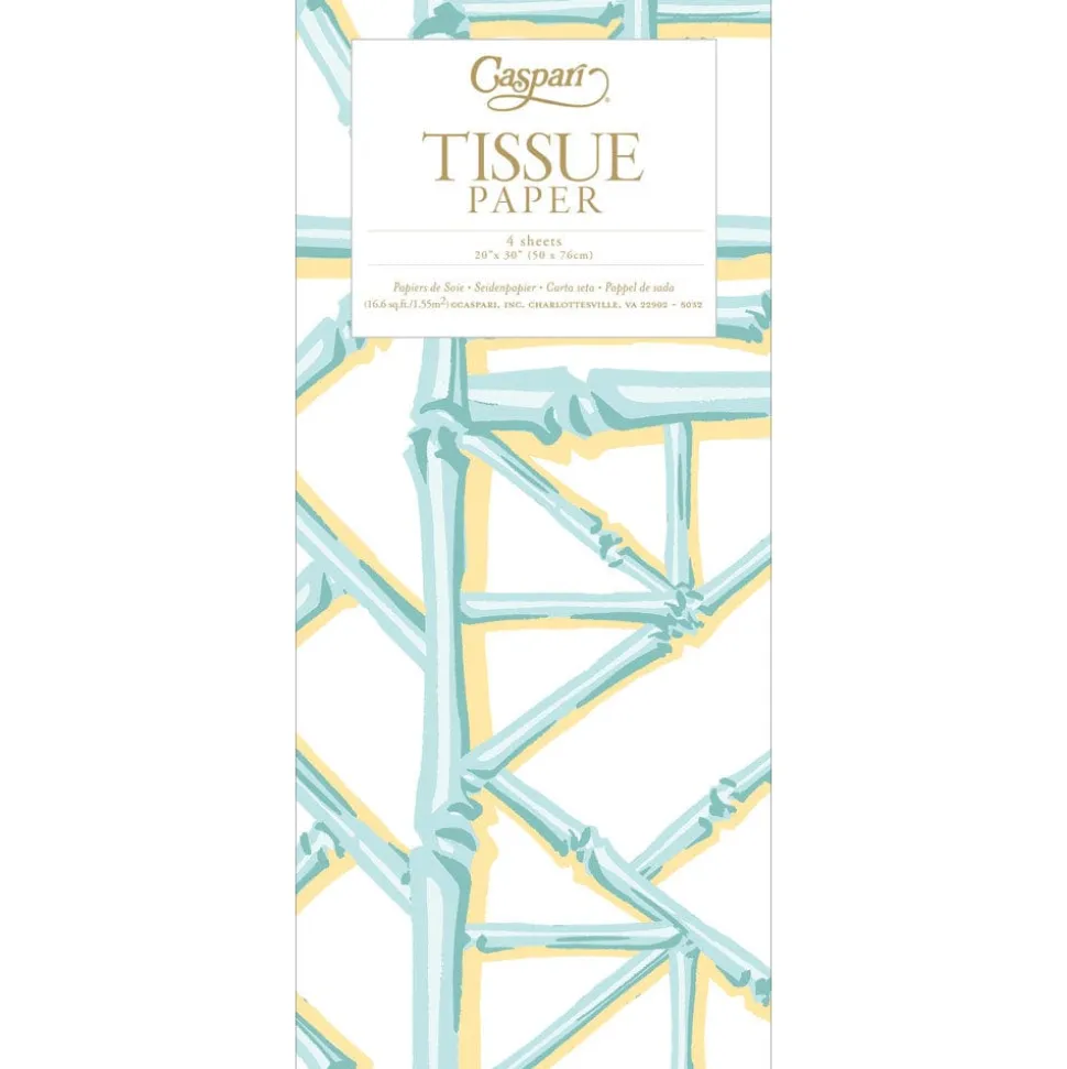 Bamboo Screen in Robin's Egg Tissue Paper - 4 Tissue Sheets Per Pack