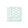 Bamboo Screen Robin's Egg Paper Linen Cocktail Napkins - 15 Per Package