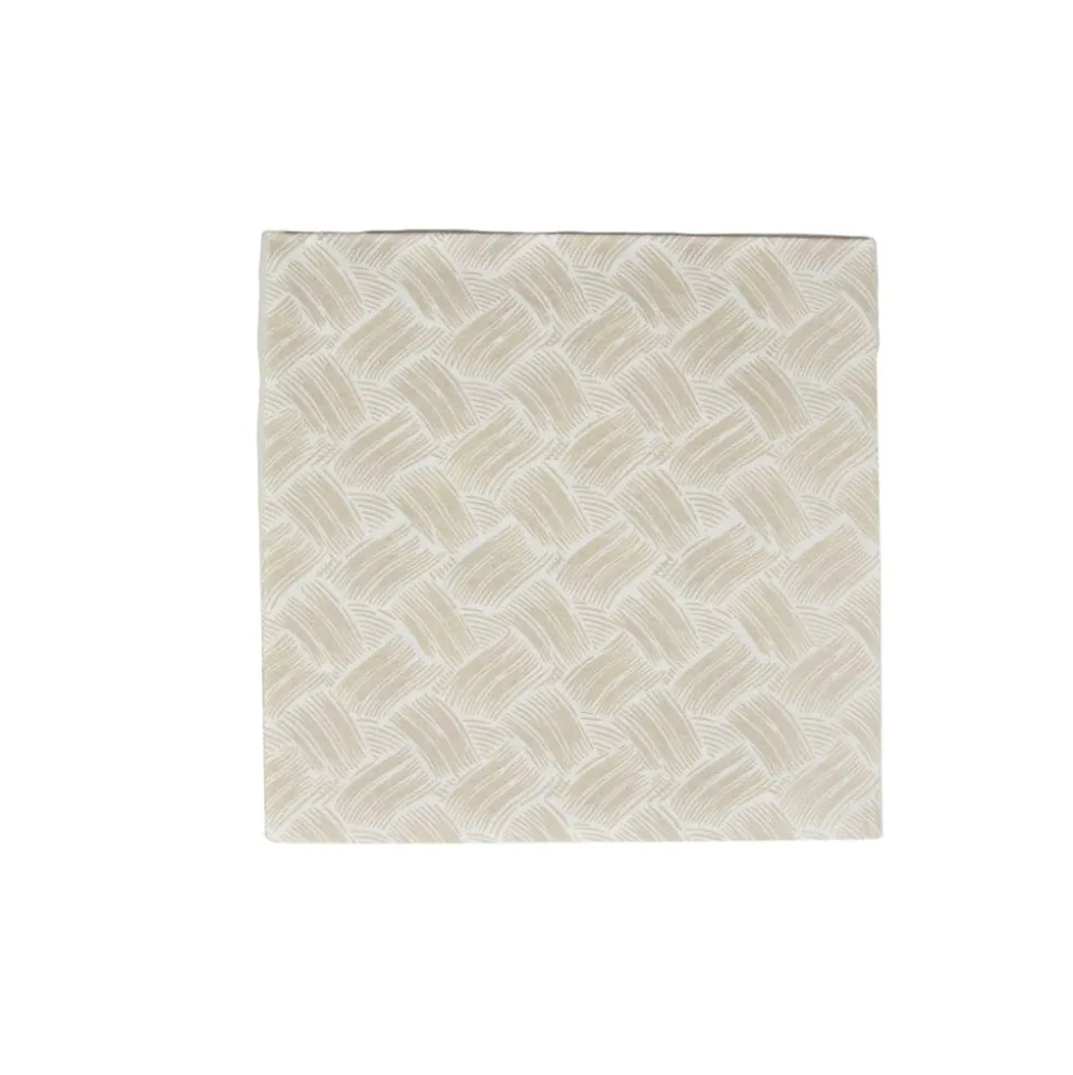 Basketry Flax Paper Linen Dinner Napkins - 12 Per Package