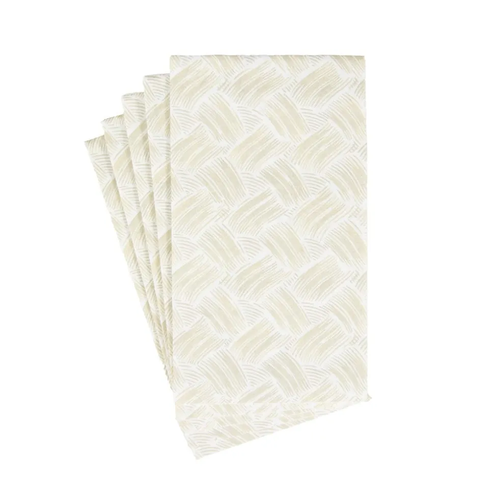 Basketry Flax Paper Linen Guest Towel Napkins - 12 Per Package