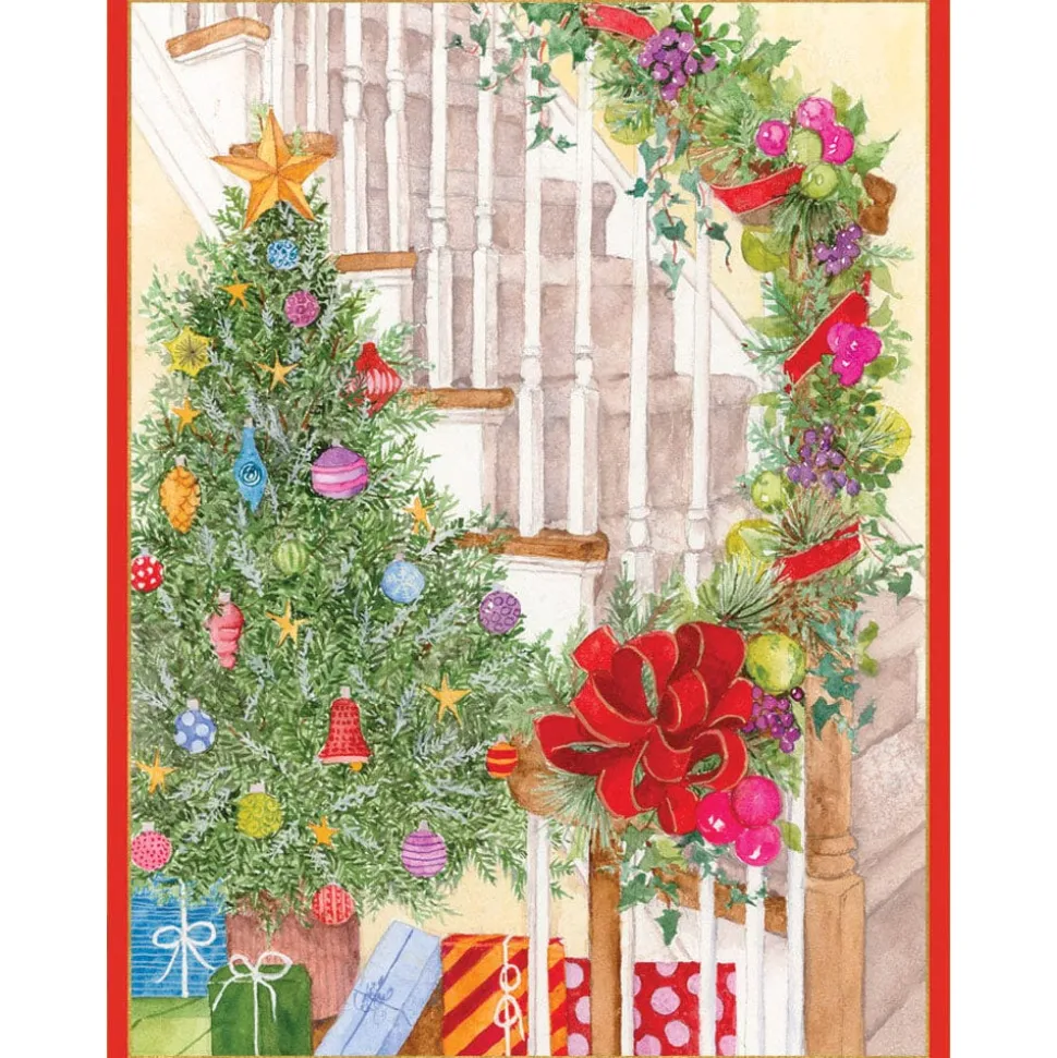 Becky's Staircase Classic Boxed Christmas Cards - includes 15 cards & envelopes