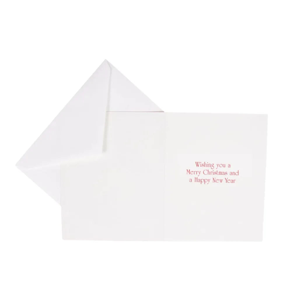 Berry Decorated Ornament Classic Embossed Boxed Christmas Cards - includes 10 cards & envelopes