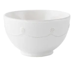 Berry & Thread Cereal/Ice Cream Bowl - Whitewash
