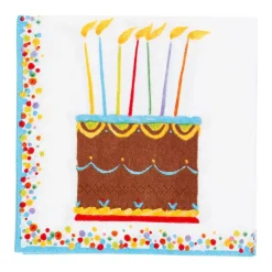 Birthday Cake Cocktail Napkins - 20 Per Package