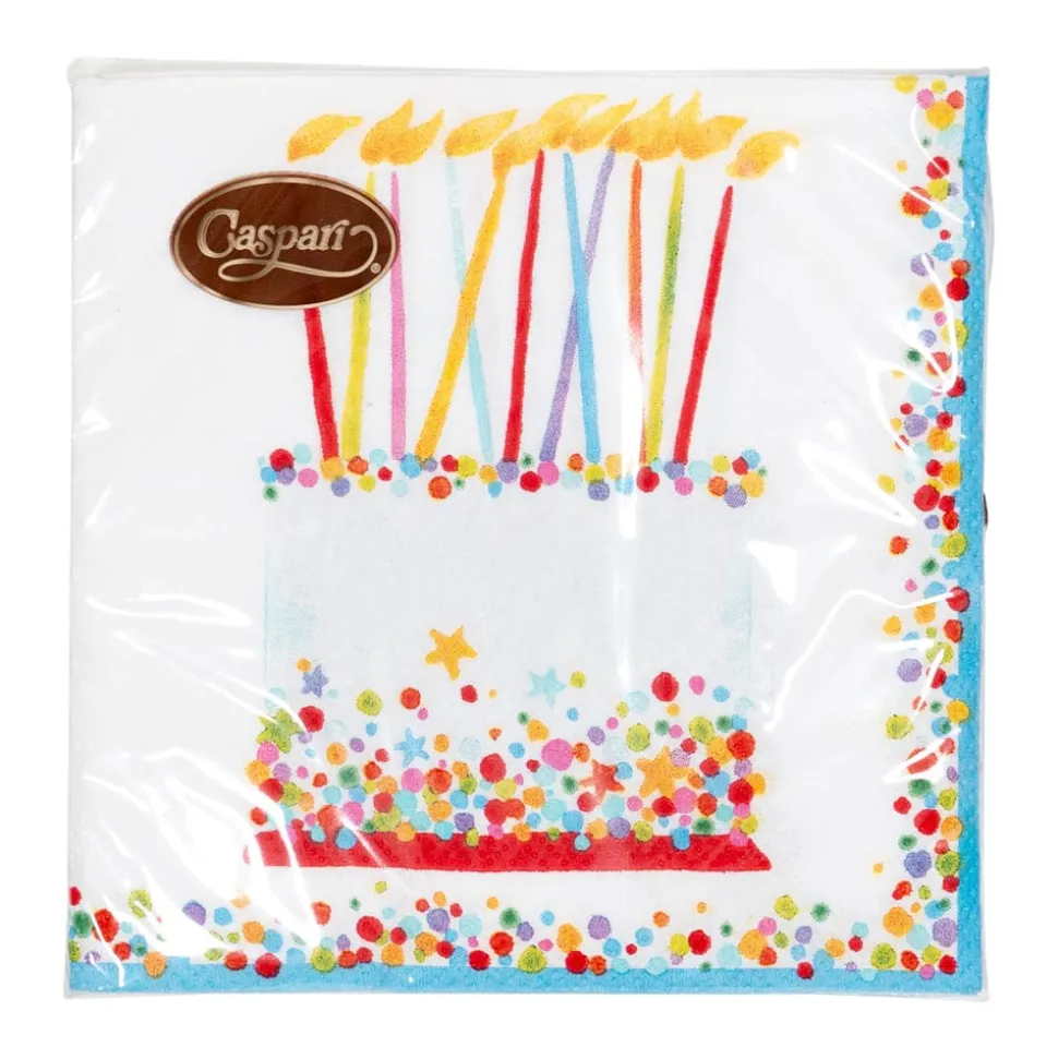 Birthday Cake Cocktail Napkins - 20 Per Package