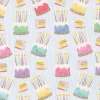 Birthday Cake Gift Wrap - One 30" X 8' Roll