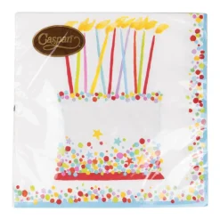 Birthday Cake Luncheon Napkins - 20 Per Package