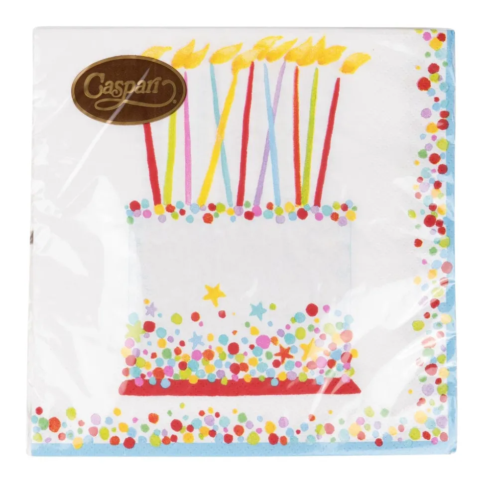 Birthday Cake Luncheon Napkins - 20 Per Package