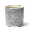Blue & White Chrysanthemum Vase/Planter - 1 each