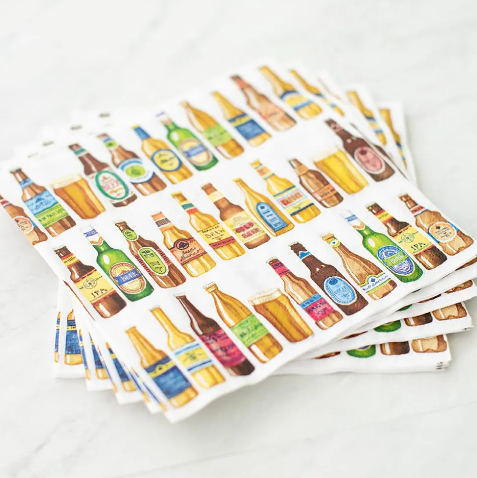 99 Bottles Boxed Paper Cocktail Napkins - 40 Per Box