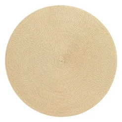 Braided Round Placemat in Cream & Dust - 1 Each