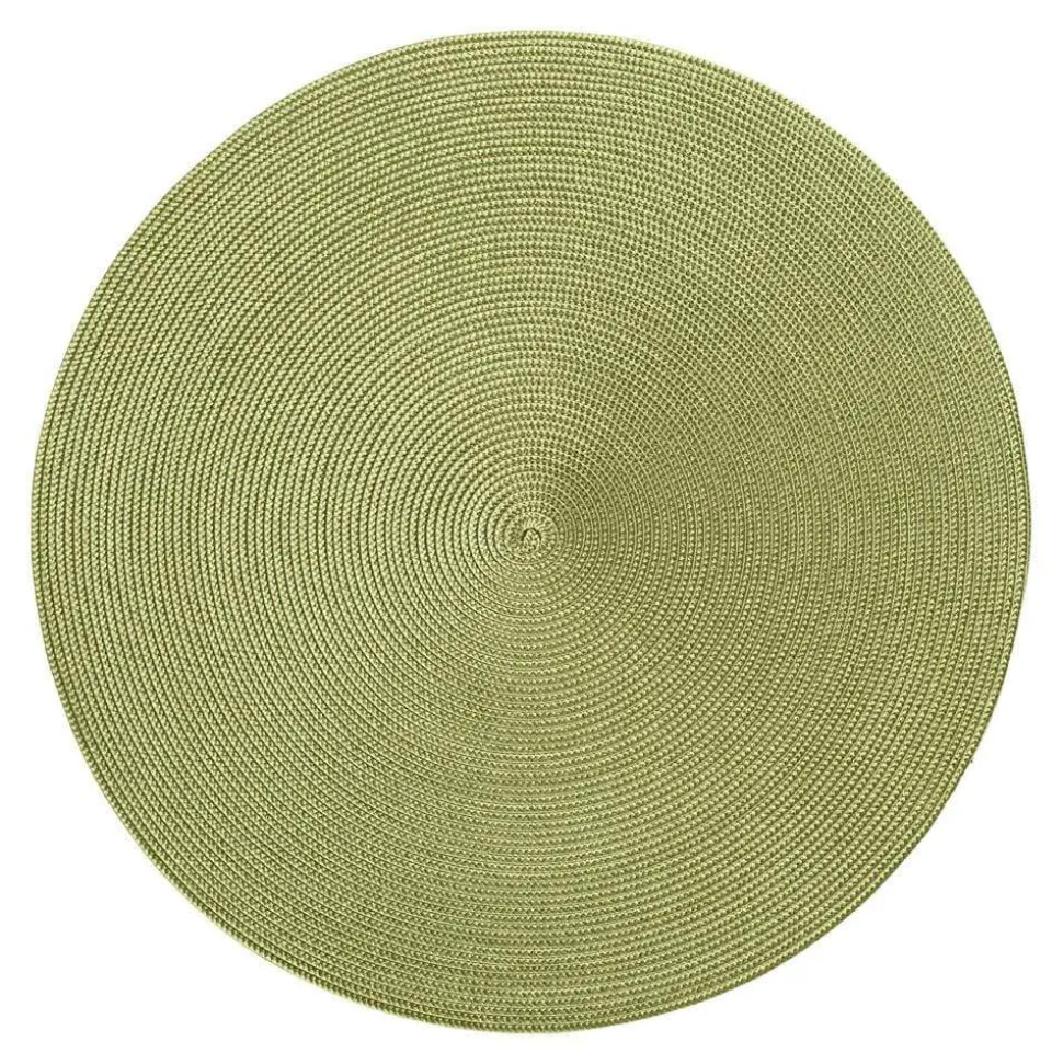 Braided Round Placemat in Grass - 1 Each