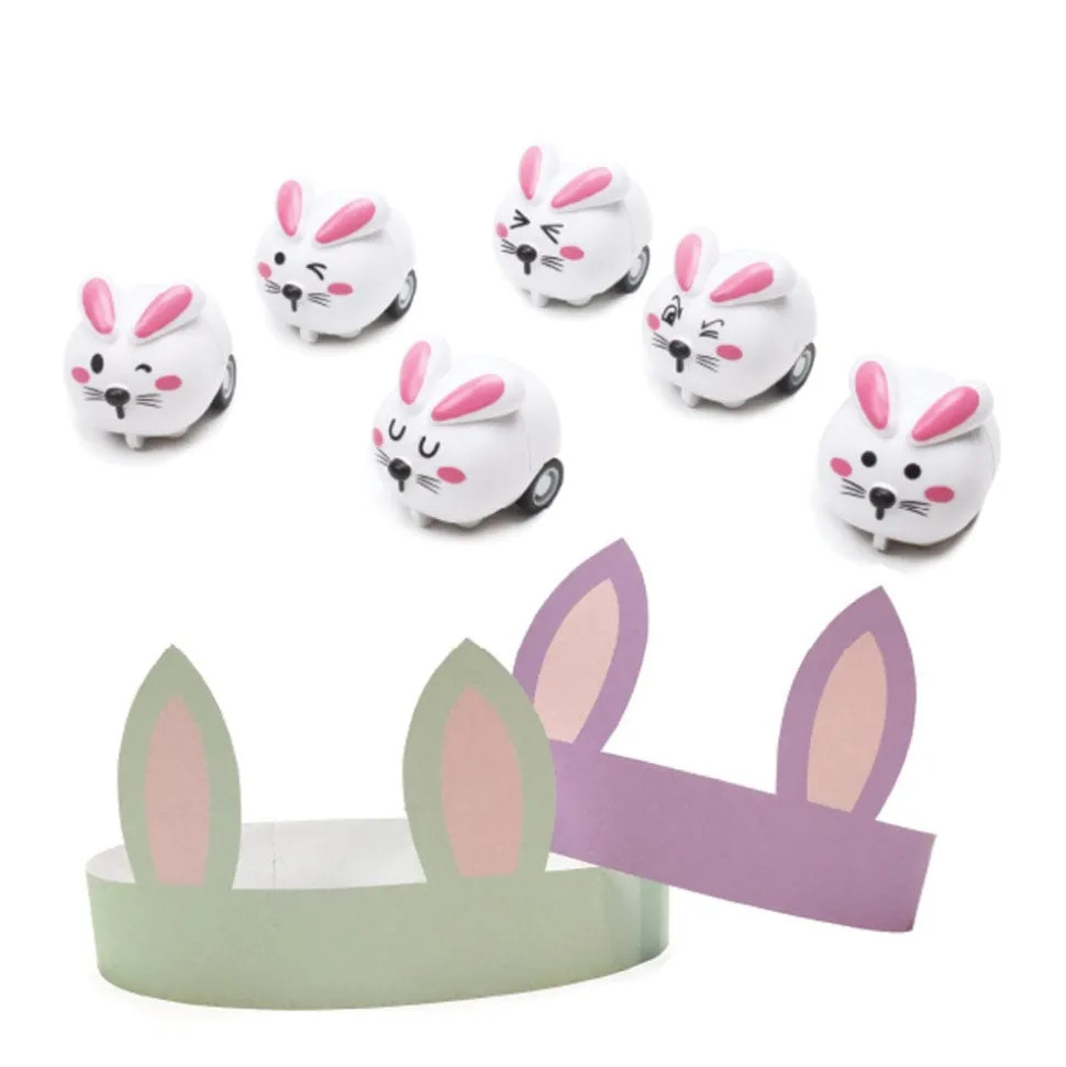 Bunnies and Carrots 10" Luxury Cone Crackers - 8 per box
