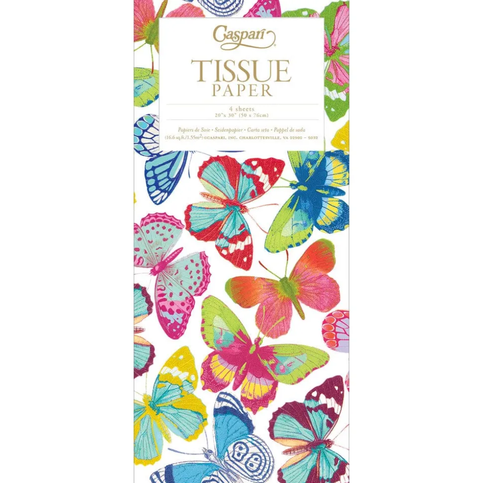 Butterflies Tissue Paper - 4 Sheets Included