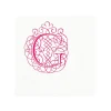 Caspari Antique Ornate Single Initial Personalized Cocktail Napkins