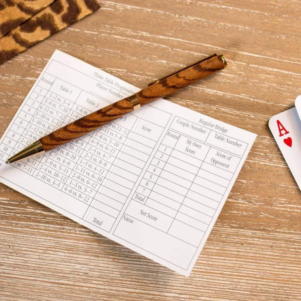 Chinese Wallpaper Bridge Tally Sheets in Blue - 12 Per Package