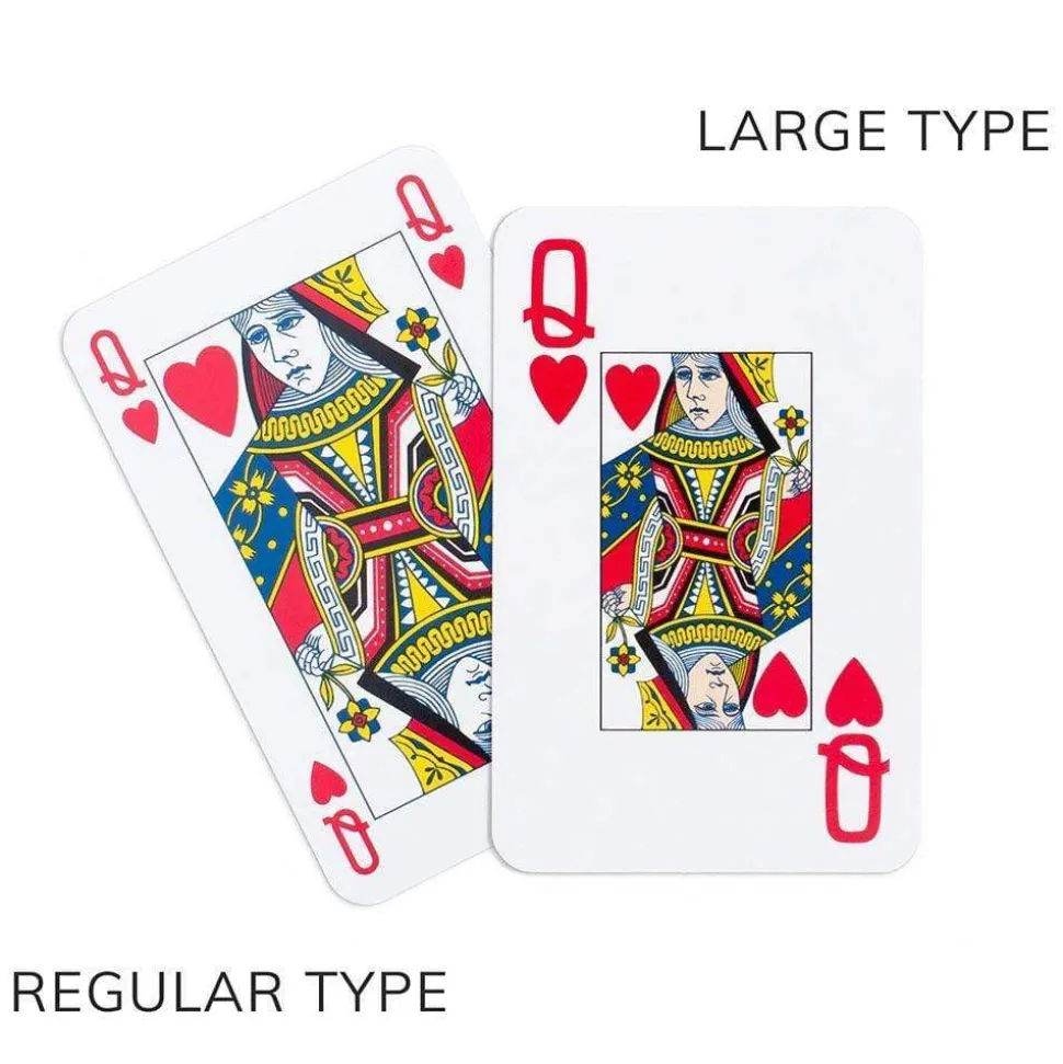 Chinese Wallpaper Playing Cards in Blue - 2 Decks Included