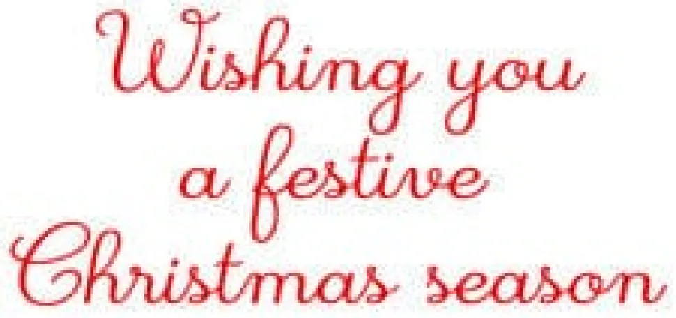 Christmas Cheer with Santa & Reindeer Small Boxed Christmas Cards - includes 15 cards & envelopes