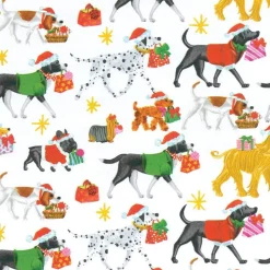 Christmas Delivery Gift Wrapping Paper in White High-Gloss - 30