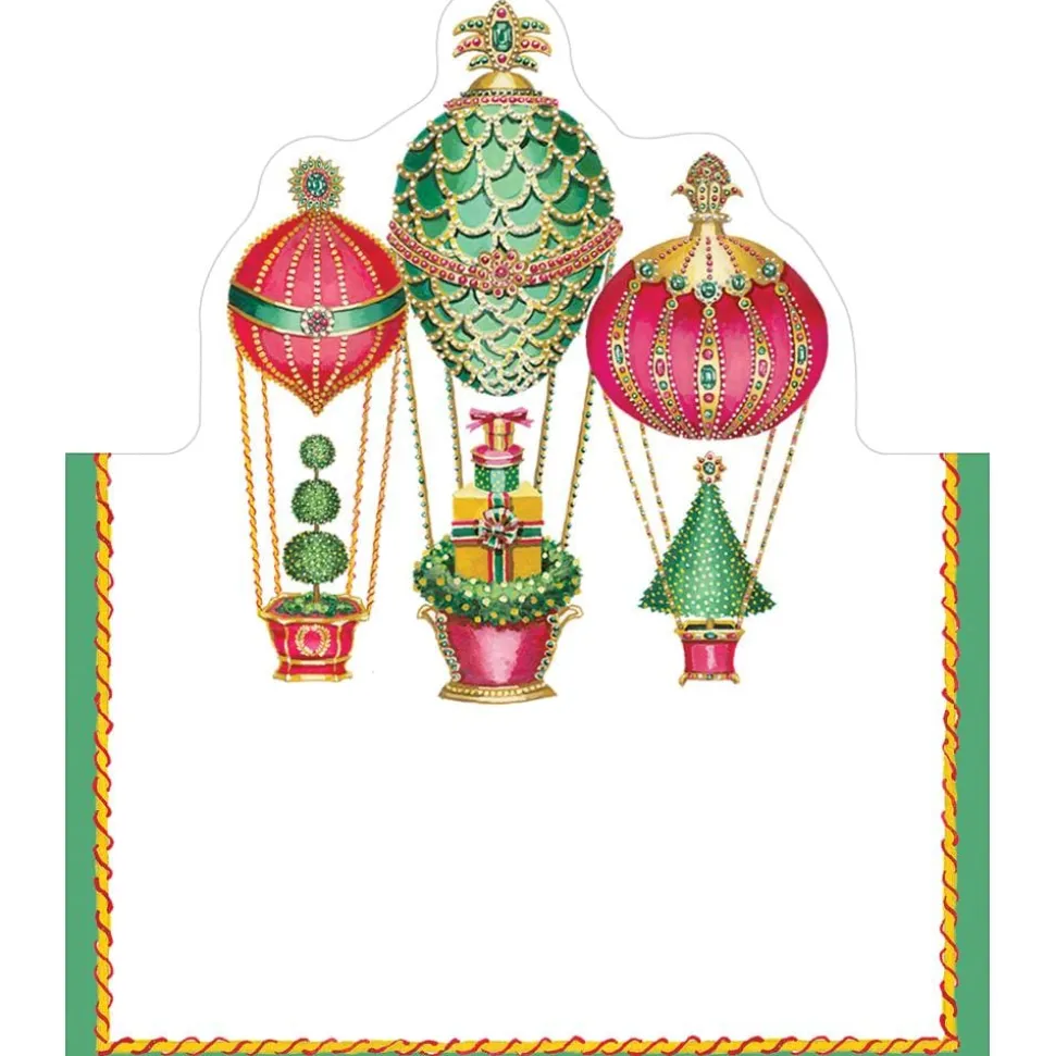 Christmas in the Air Die-Cut Place Cards - 8 Per Package