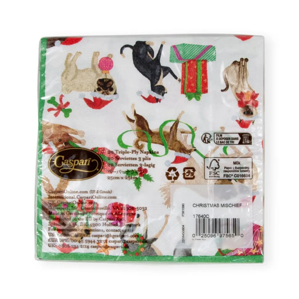 Christmas Mischief Cocktail Napkins - 20 Per Package