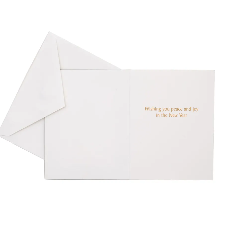 Christmas Tree Marbled Foil Classic Boxed Christmas Cards - includes 10 cards & envelopes