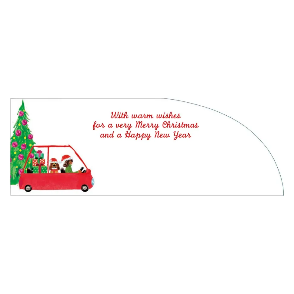 Christmas Tree Shopping Money Card - Package of 4 cards with envelopes
