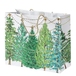 Christmas Trees with Lights Large Gift Bag - 1 Each