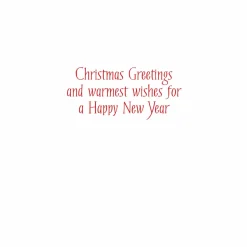 Christmas Tree with Ceramic Ornaments Large Boxed Christmas Cards - includes 15 cards & envelopes