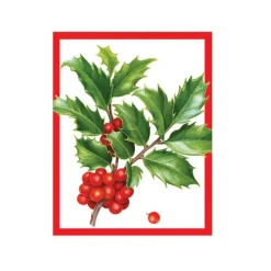 Christmas Trimmings Gift Enclosure Cards - 4 Mini Cards & 4 Envelopes