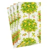 Citrus Topiaries Paper Guest Towel Napkins in White - 15 Per Package