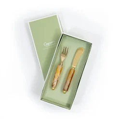 Coffee Resin Spreader & Hors d'oeuvre Fork - Set of 2