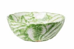 Compagnia Bowl in Green and White Leaf - Large