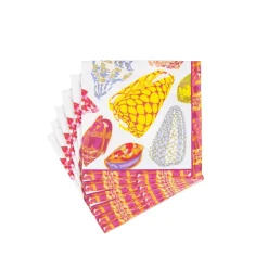 Coquillage Purple Boxed Cocktail Napkins - 40 Per Box